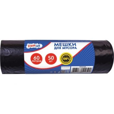Мешки для мусора "CleanLab" 54см/64см, 7мкм 60л, 50шт. в рулоне