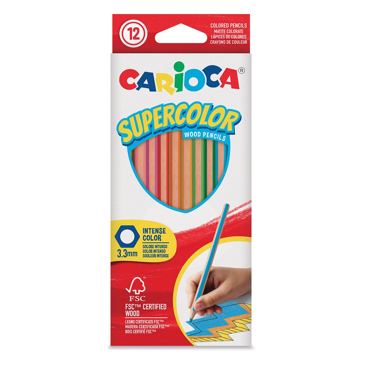 Карандаши цвет. 12цв  Carioca Supercolor