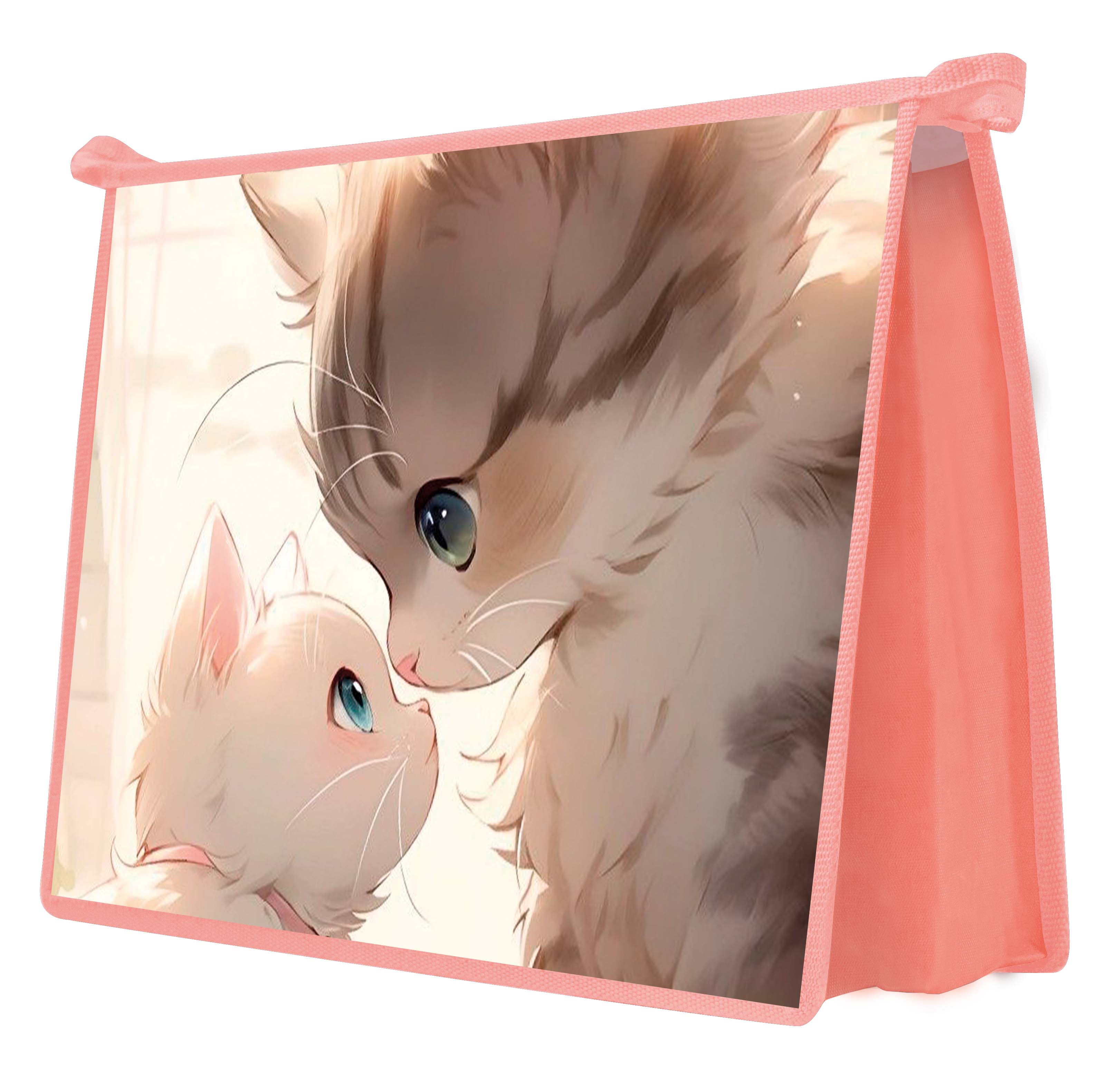 Папка д/тетрад. А4 (325*230*55) молния сверху, ламинат "Милые котята"