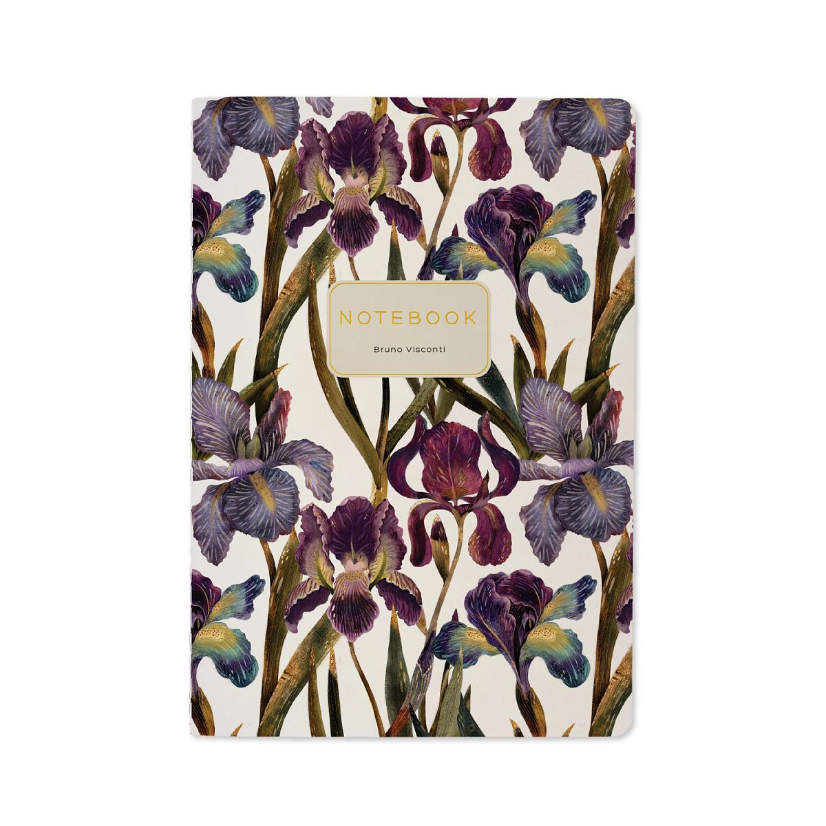 Записная книжка А5  40л. картон, сшивка "Ирисы" кл.