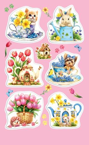 Наклейки детские 15*9см  "Весна"