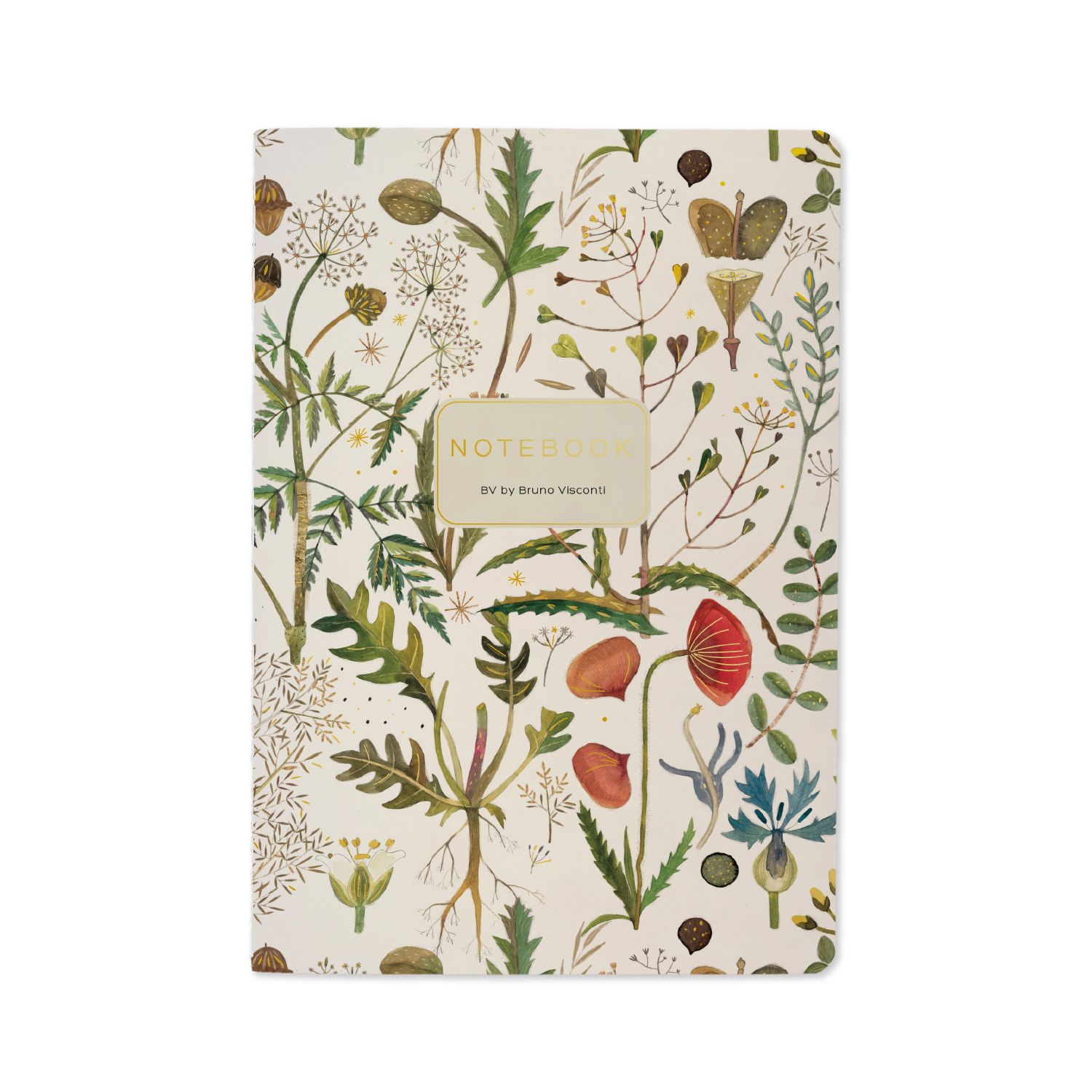 Записная книжка А5  40л. картон, мягк.пер. "Flora. Луговые травы" кл.