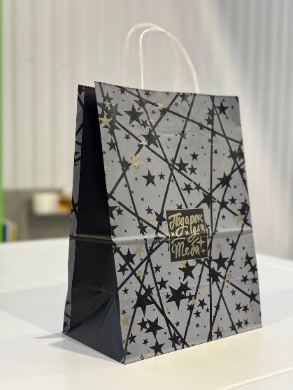 Пакет подар. бумажн. 45*35*15 см, 100 гр/м2  Подарок, крученые ручки