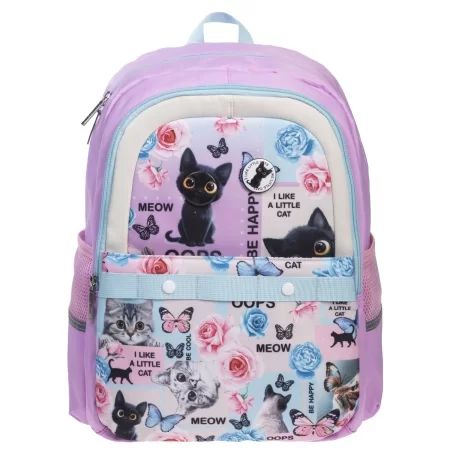 Рюкзак школьный 41*29*17,5см Hatber "Модная школа. Cat day" полиэстер