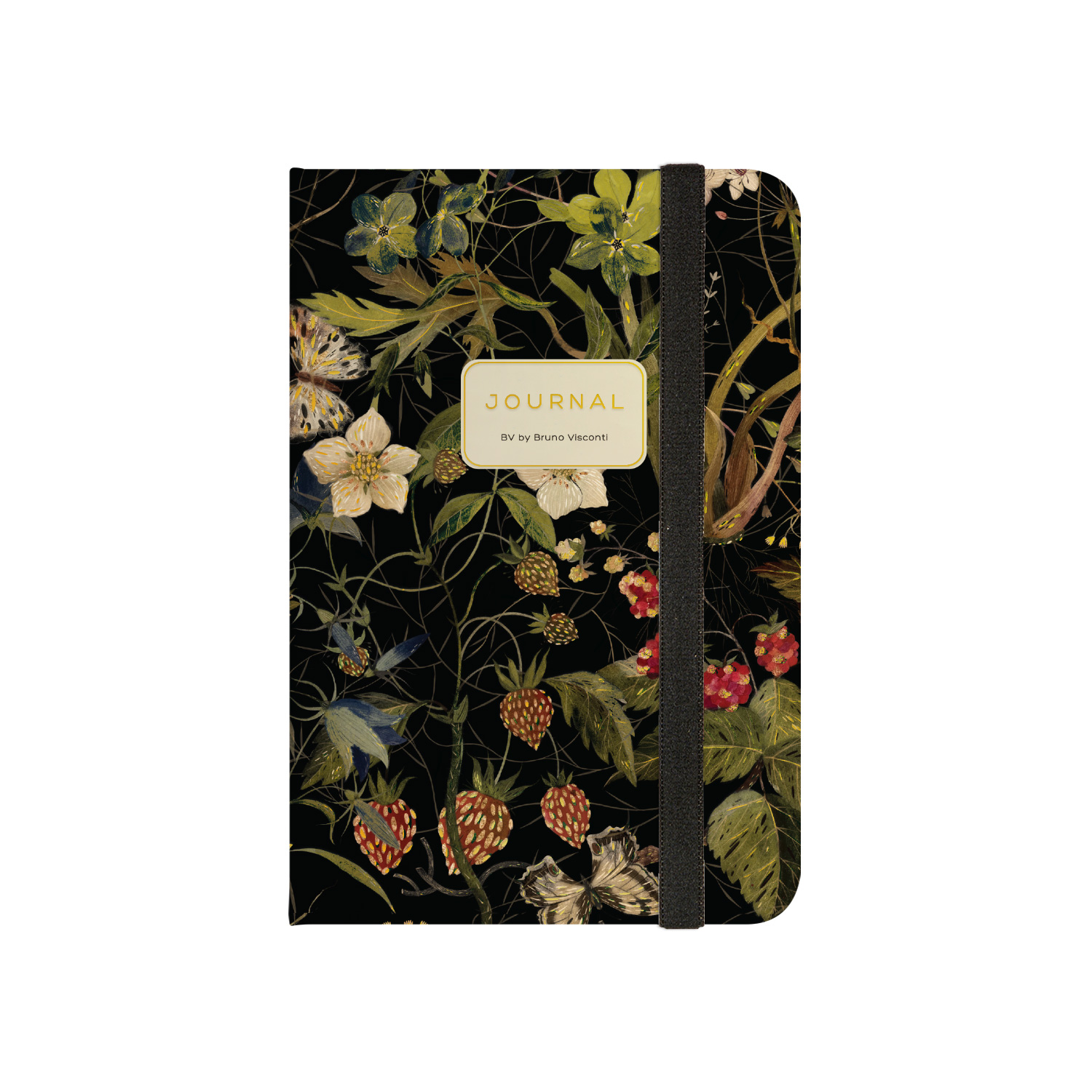 Записная книжка А5 100л. 7БЦ "Megapolis journal. Лесные ягоды" лин., резинка, карман
