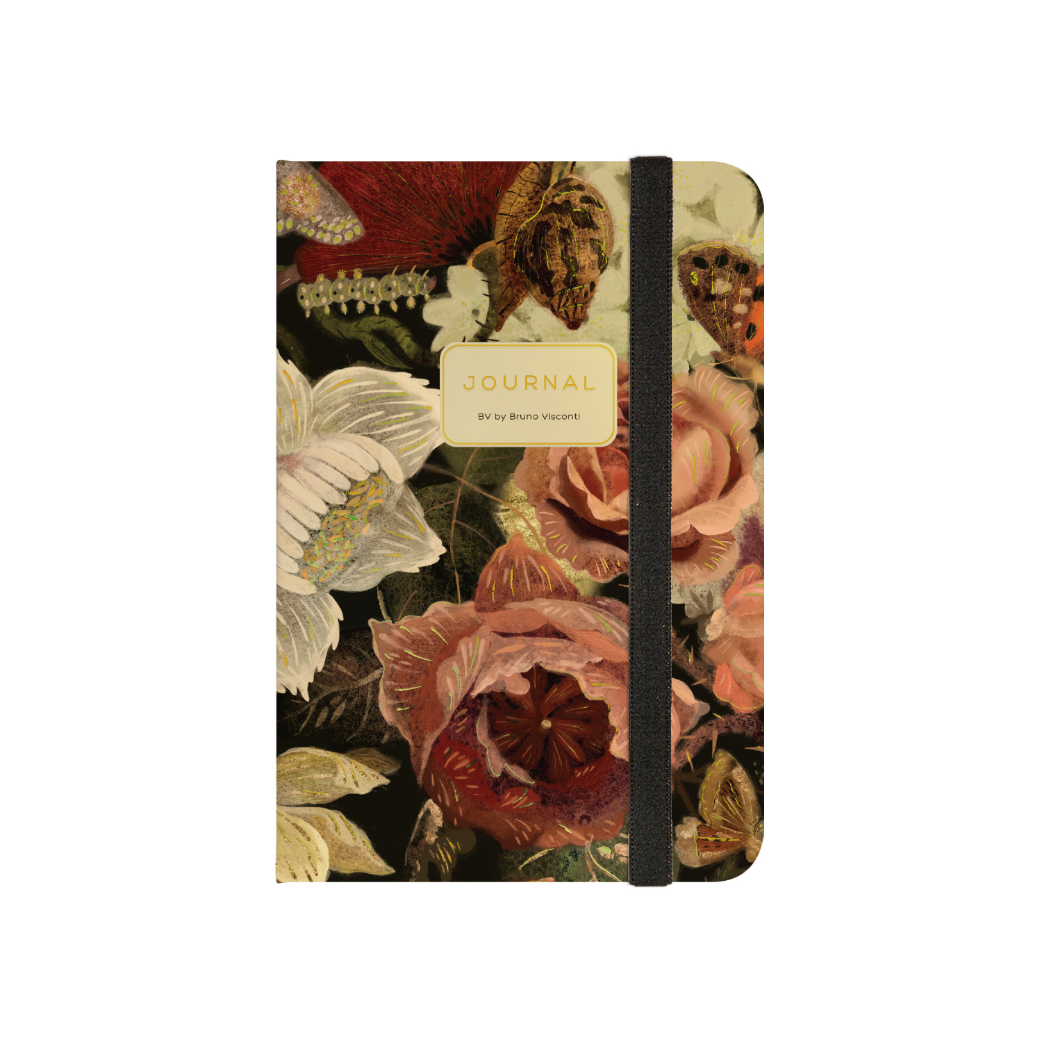 Записная книжка А5 100л. 7БЦ "Megapolis journal. Lush bouquet" лин., резинка, карман