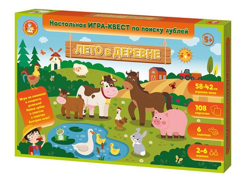 Игра настольная Квест "Лето в деревне" 5+