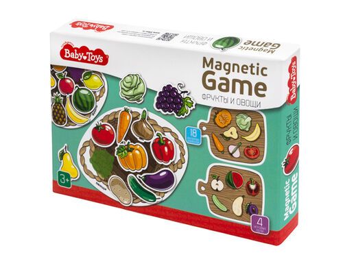 Игра магнитная "Фрукты и овощи" 3+