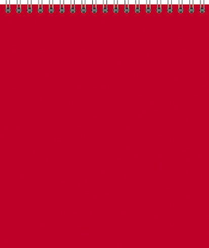 Блокнот А6 120л гребень "Корпоратив. Красный" клетка