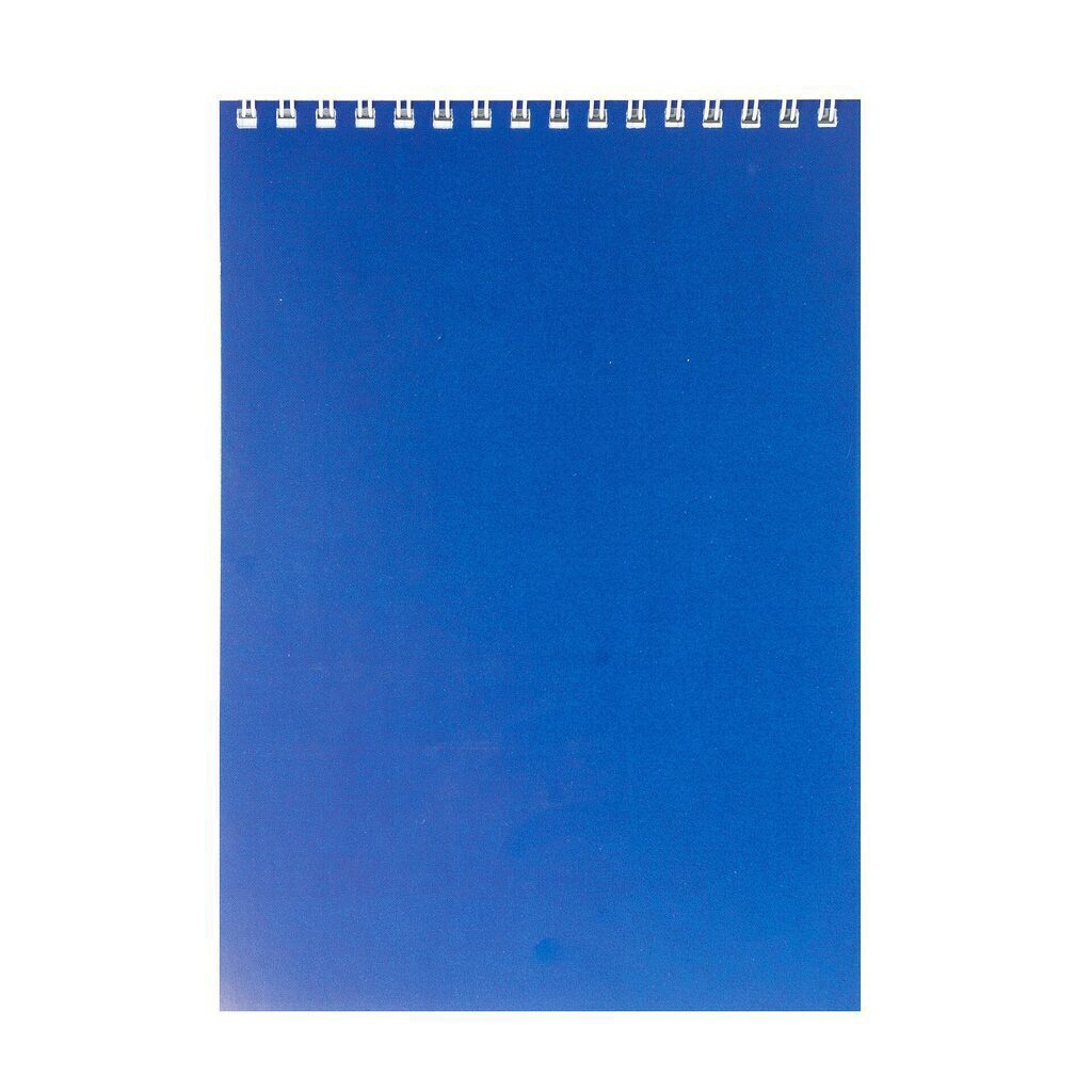 Блокнот А5  40л "Корпоратив" синий, клетка, гребень, обл.картон