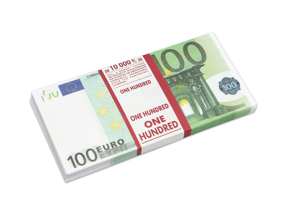 Деньги шуточные "100 евро"