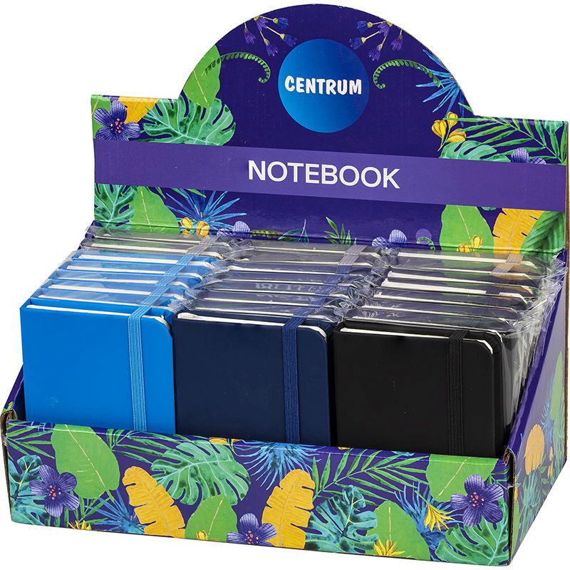 Записная книжка А7  80л. 7БЦ "Multicolor" лин., резинка