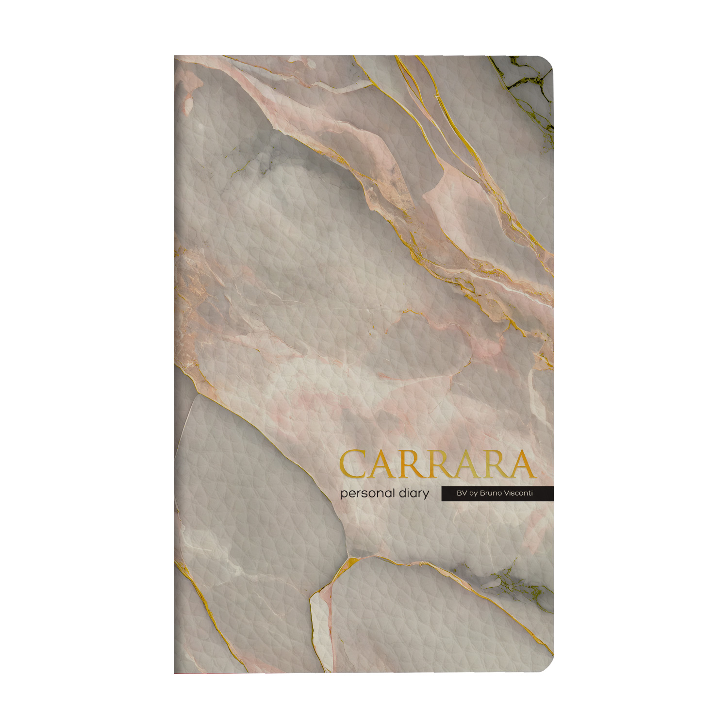 Ежедневник недат. А5 128л., мягк.обл., иск.кожа "Carrara" ляссе