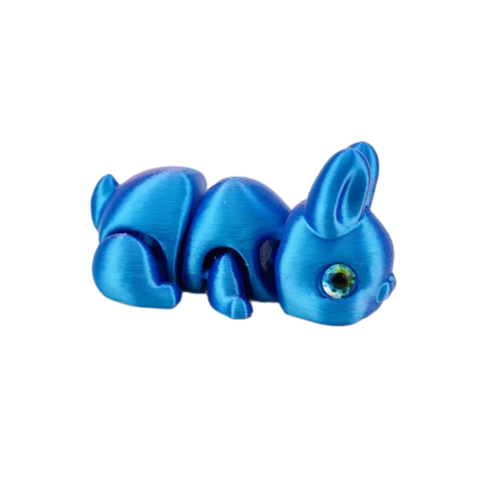 Игрушка 3D "Кролик Курт" 6 см, цвет ассорти