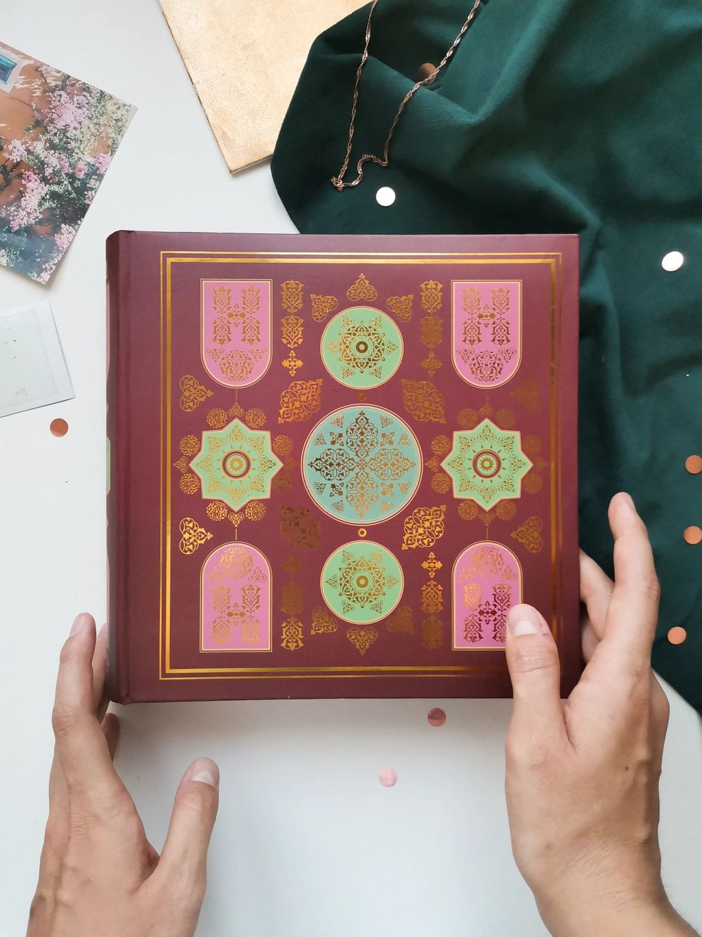 Фотоальбом 200 фото 10*15см Padishah pa ttern. Шах, бум.листы, книжн. пер-т