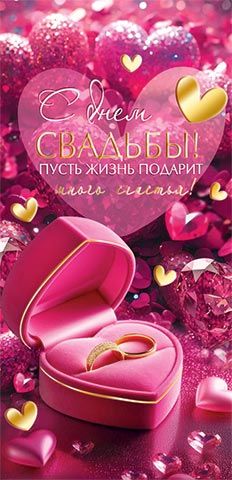 Конверт для денег "С Днем Свадьбы!"
