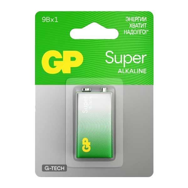 Батарейка 6LR61 (MN1604) GP Super Alkaline, блистер, цена за 1 шт