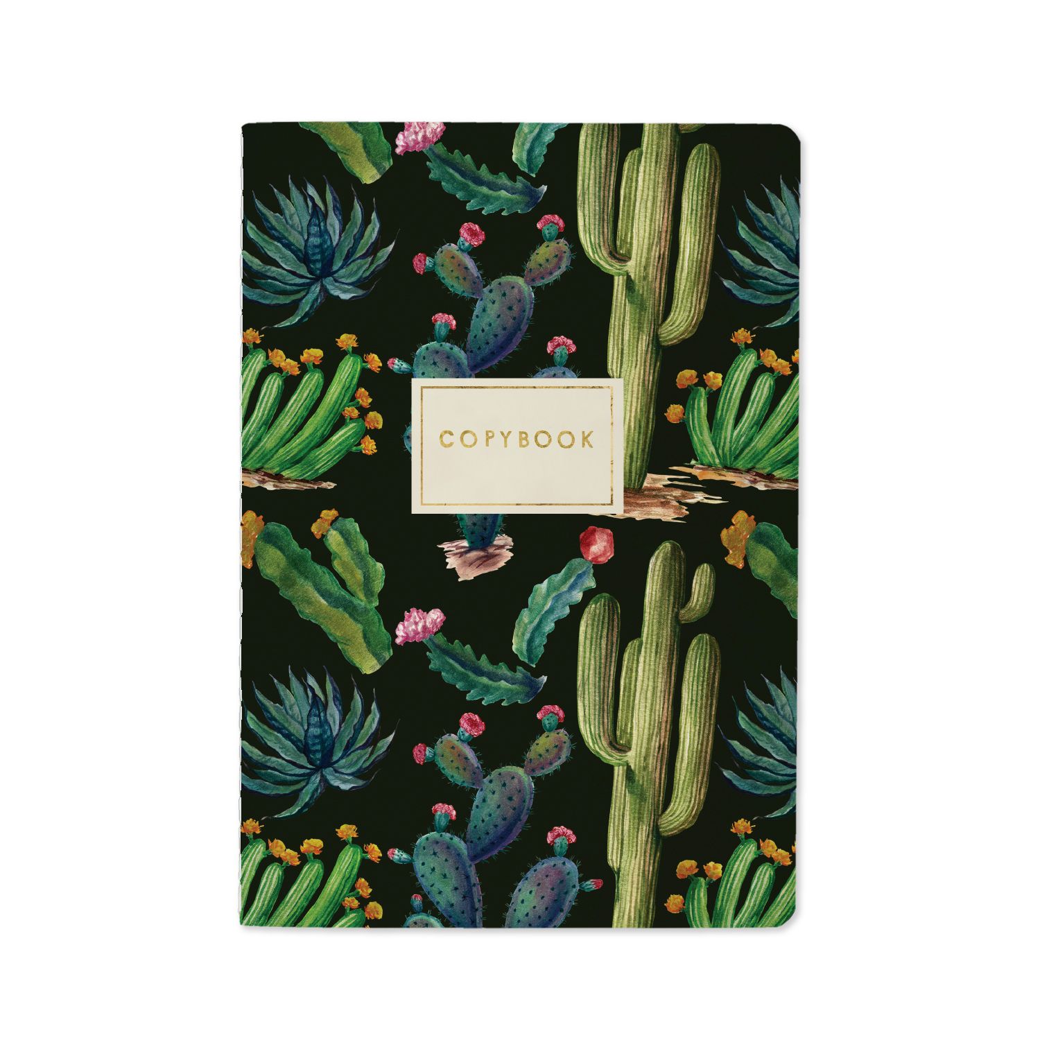 Записная книжка А5  40л. картон, мягк.пер. "Flora. Ночные кактусы" кл.