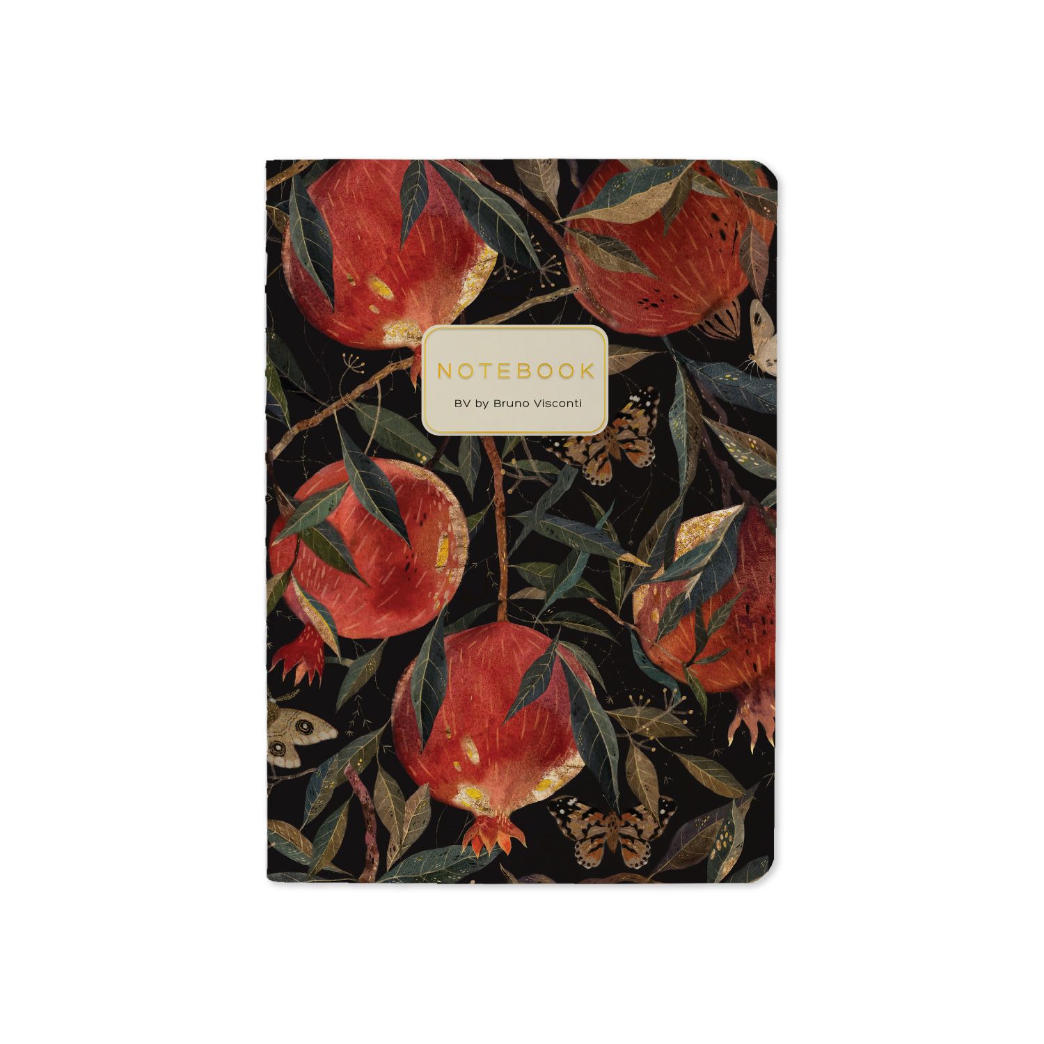 Записная книжка А6  32л. картон, мягк.пер. "Flora. Гранат" лин.