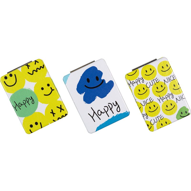 Зеркальце "deVENTE. Happy" прямоугольное, распашное, подмагниченное, ассорти 3 дизайна