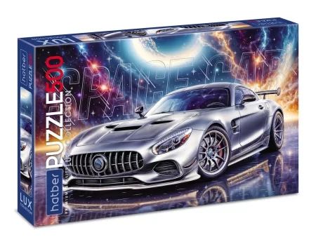 Пазлы  500 элементов  480*330мм. "LUX. Space Car" мат.лам., 3Dфольга, Premium