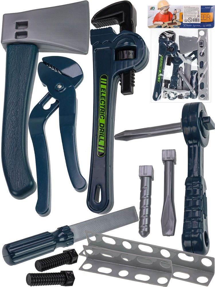 Игровой набор для мальчиков 15 предметов "Ремонтное дело"