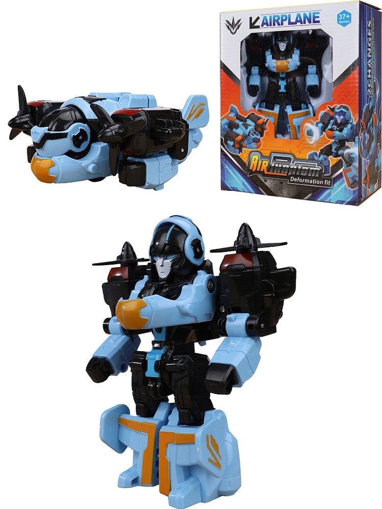 Трансформер 21см "Самолет", цвет микс