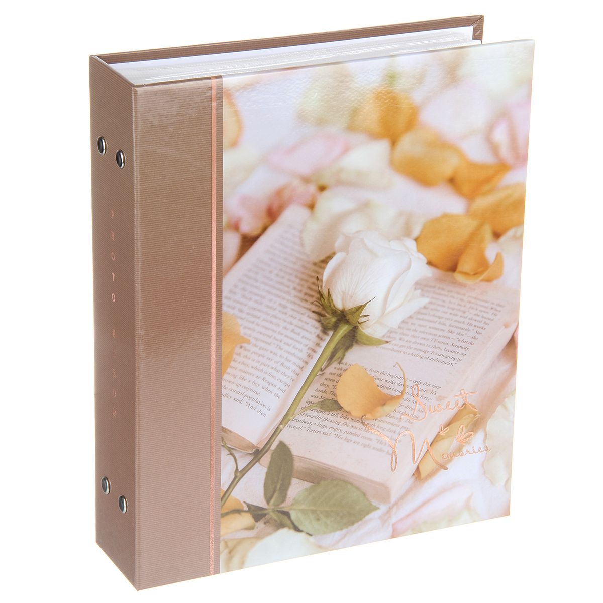 Фотоальбом 200 фото 10*15см Белая роза