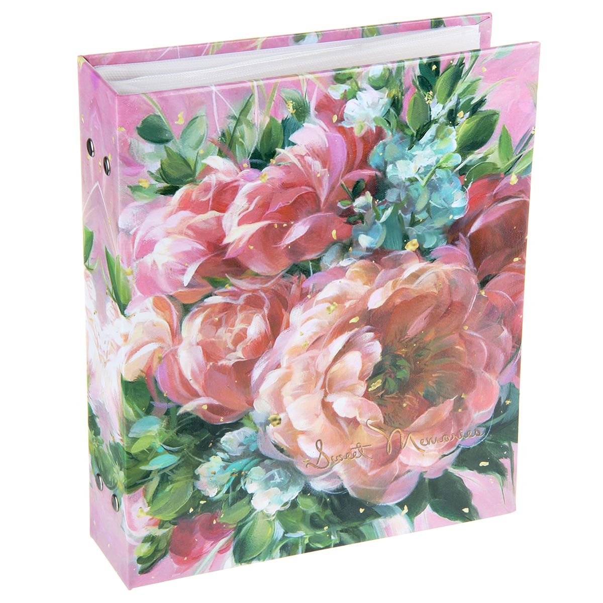 Фотоальбом 200 фото 10*15см Пионы