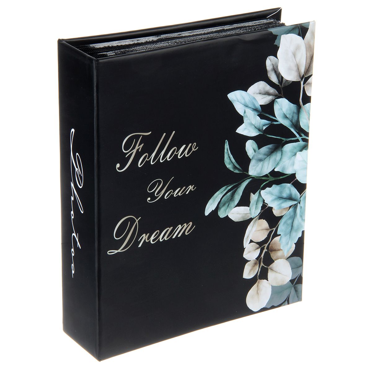 Фотоальбом 200 фото 10*15см Flowers, черные страницы