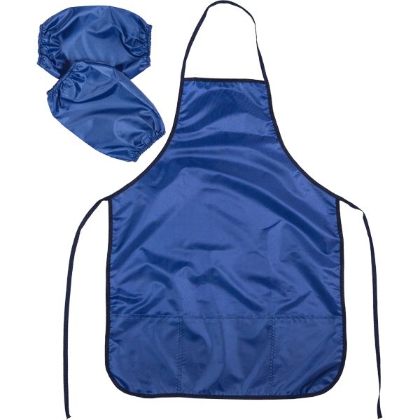 Набор Нарукавники + накидка для труда 700*500мм 3 кармана "Темно-синяя"