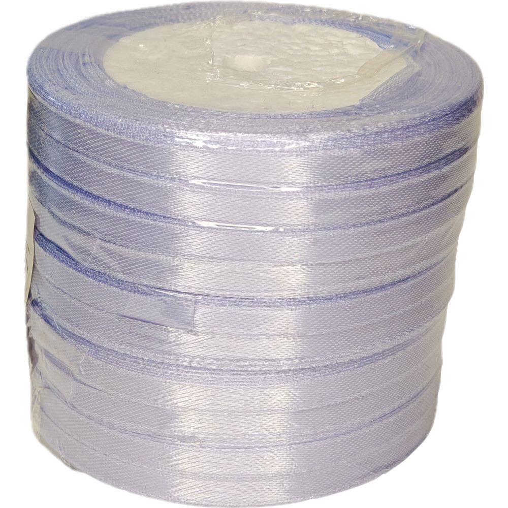 Лента упаковочная атласная  6мм, 22 м сиреневая (10шт/уп)