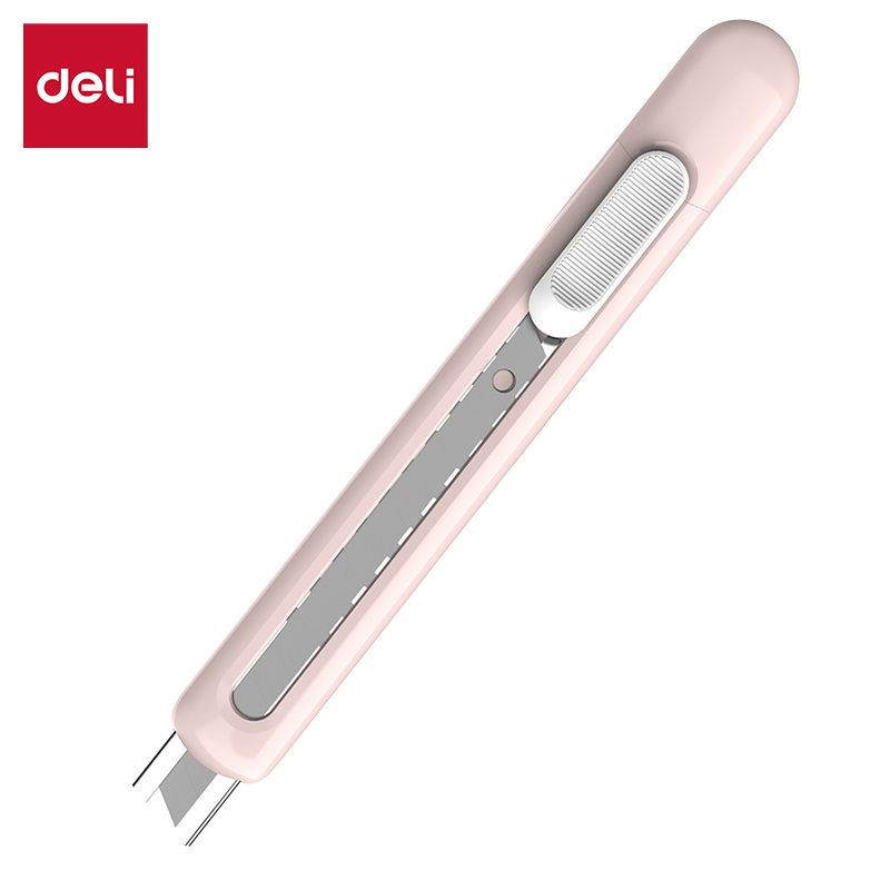 Нож канцелярский Deli LINFINI  9 мм, сталь, корп. синий