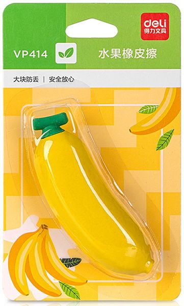 Ластик Deli. Банан, европодвес