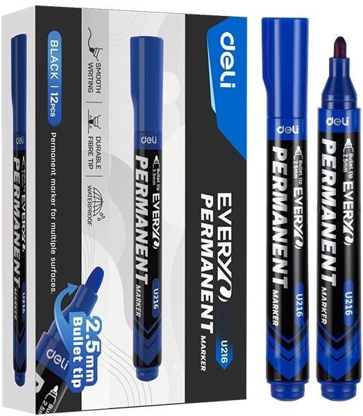 Маркер перманентный  2,5мм, синий