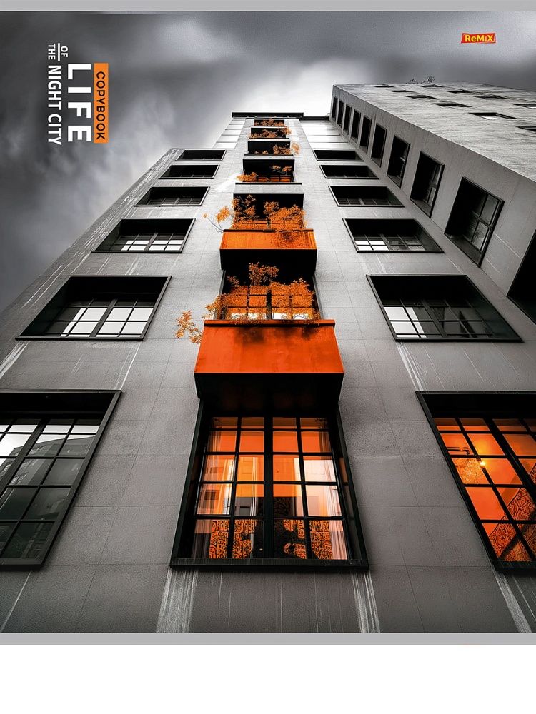 Тетрадь А4  48л кл. скоба Проф-Пресс "Архитектура и природа" белизна 82%*