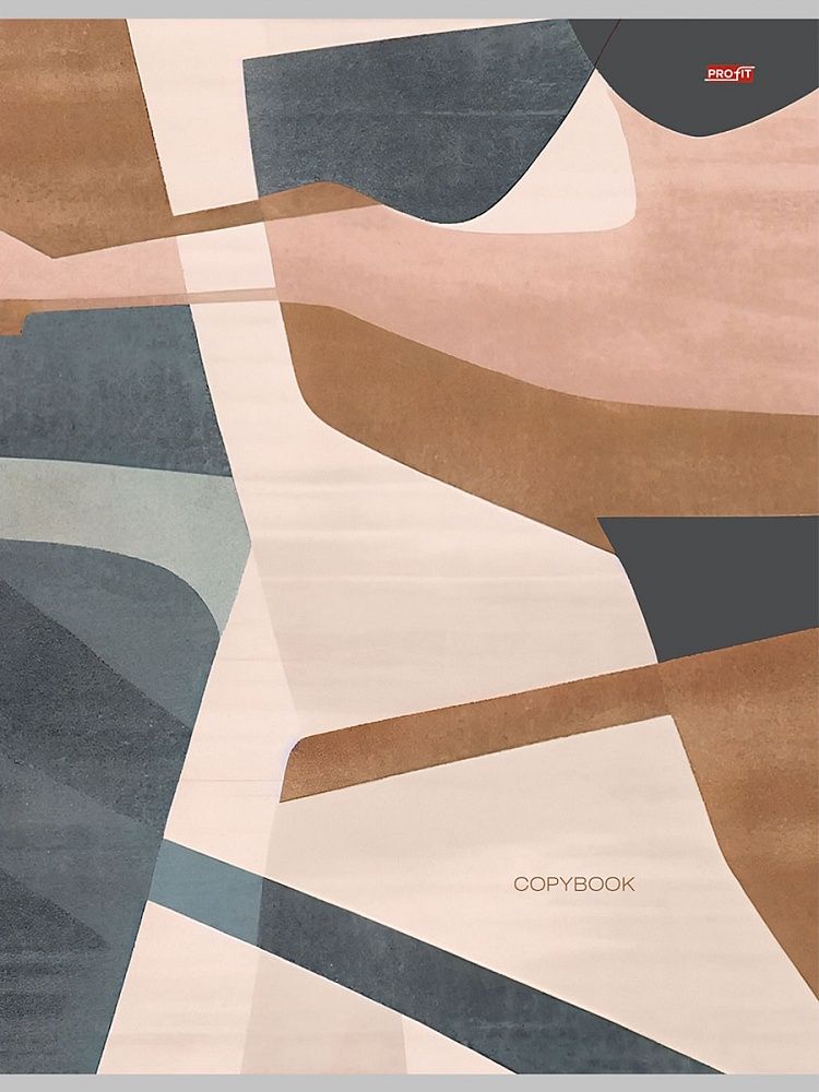 Тетрадь А4  48л кл. скоба Проф-Пресс "Простая абстракция"*