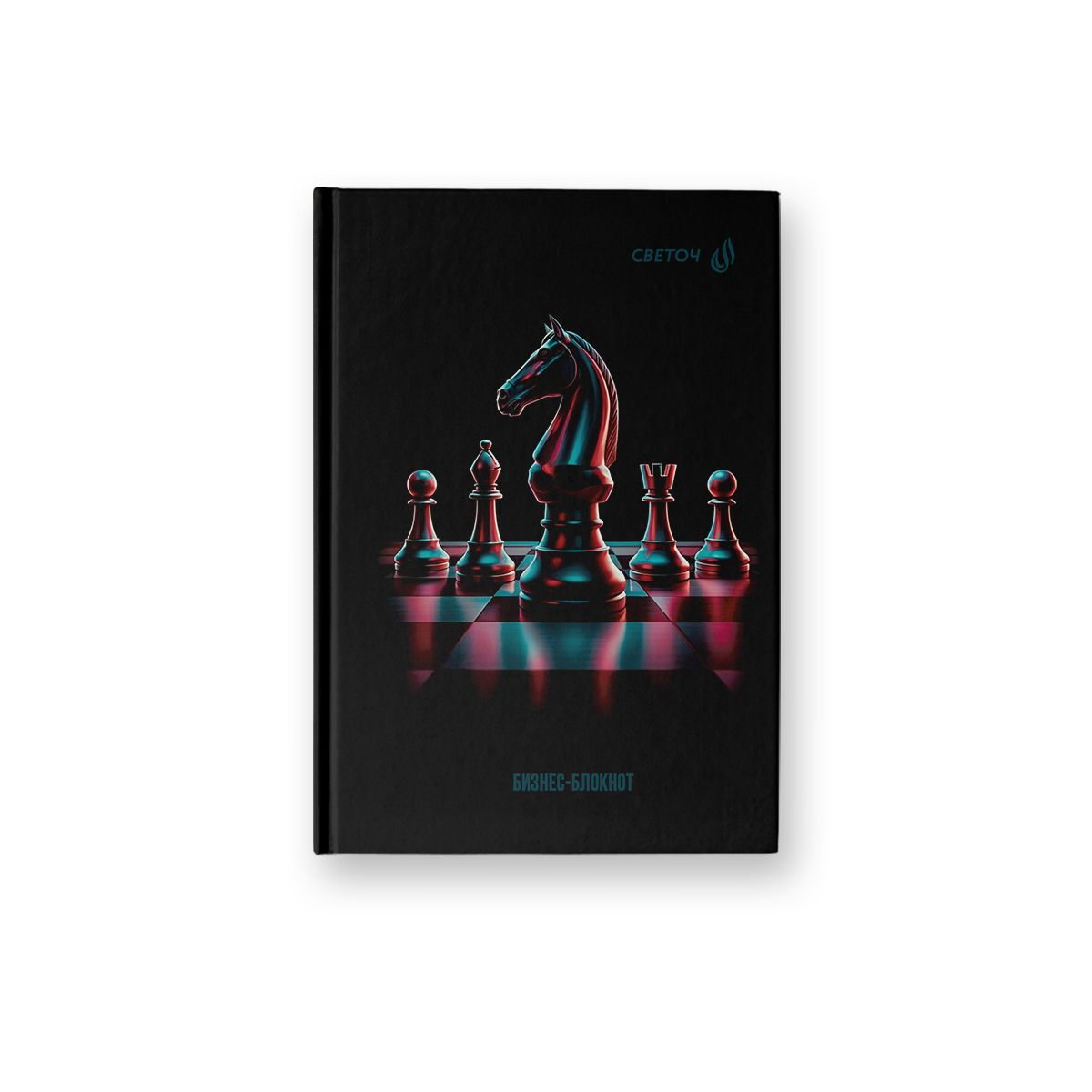 Блокнот А6 7БЦ  64л "Шах и мат" кл., мат.лам., выб.лак.