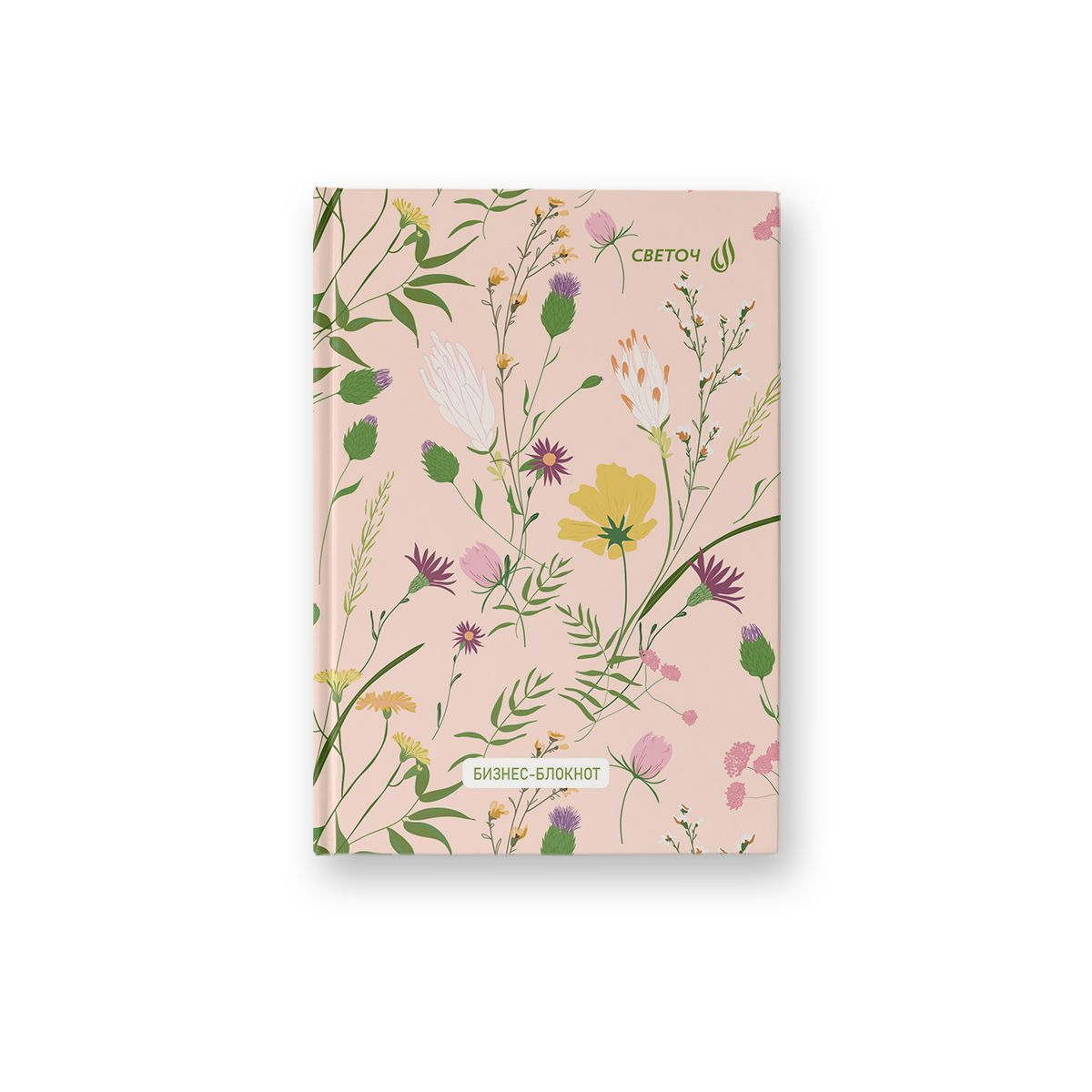 Блокнот А6 7БЦ  64л "Летняя акварель" кл., мат.лам., выб.лак.