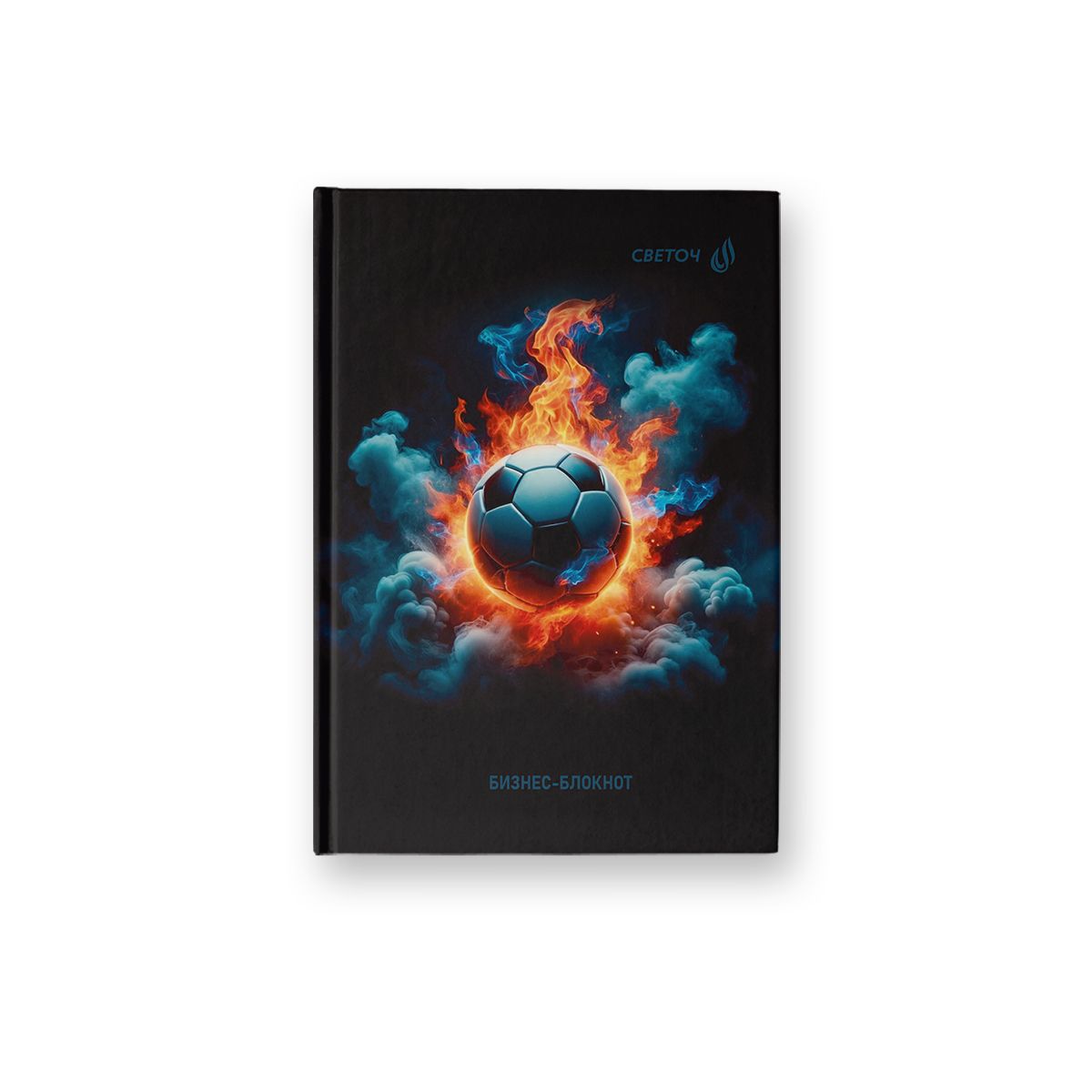 Блокнот А6 7БЦ  64л "Огненный матч" кл., мат.лам.