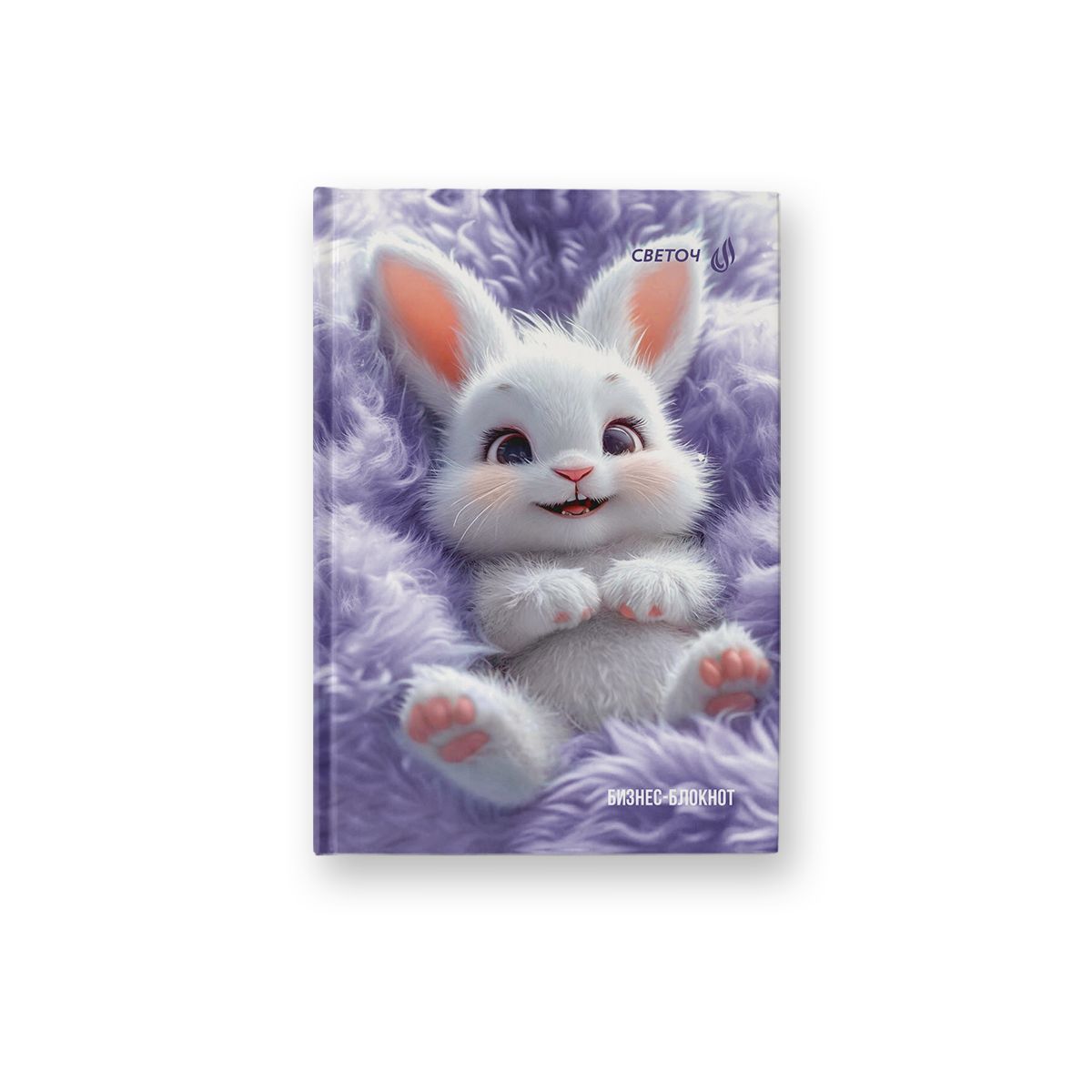 Блокнот А6 7БЦ  64л "Пушистая игрушка" кл., мат.лам.
