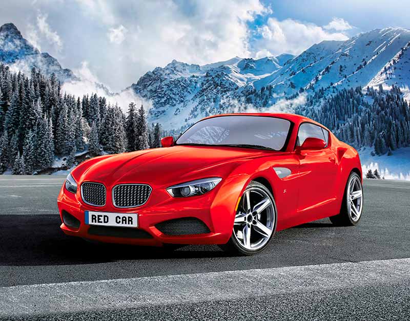 Календарь Трио  295*720мм на 2026г.  Авто в горах