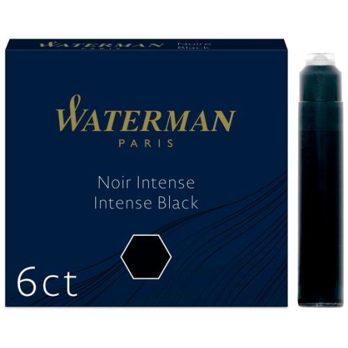 Картридж Waterman для перьевых ручек International 52011, черный (6 шт)