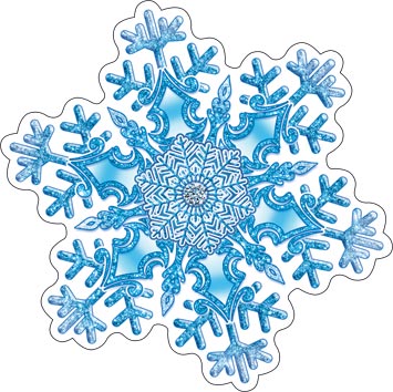 Украшение на скотче 10*10см "Снежинка"