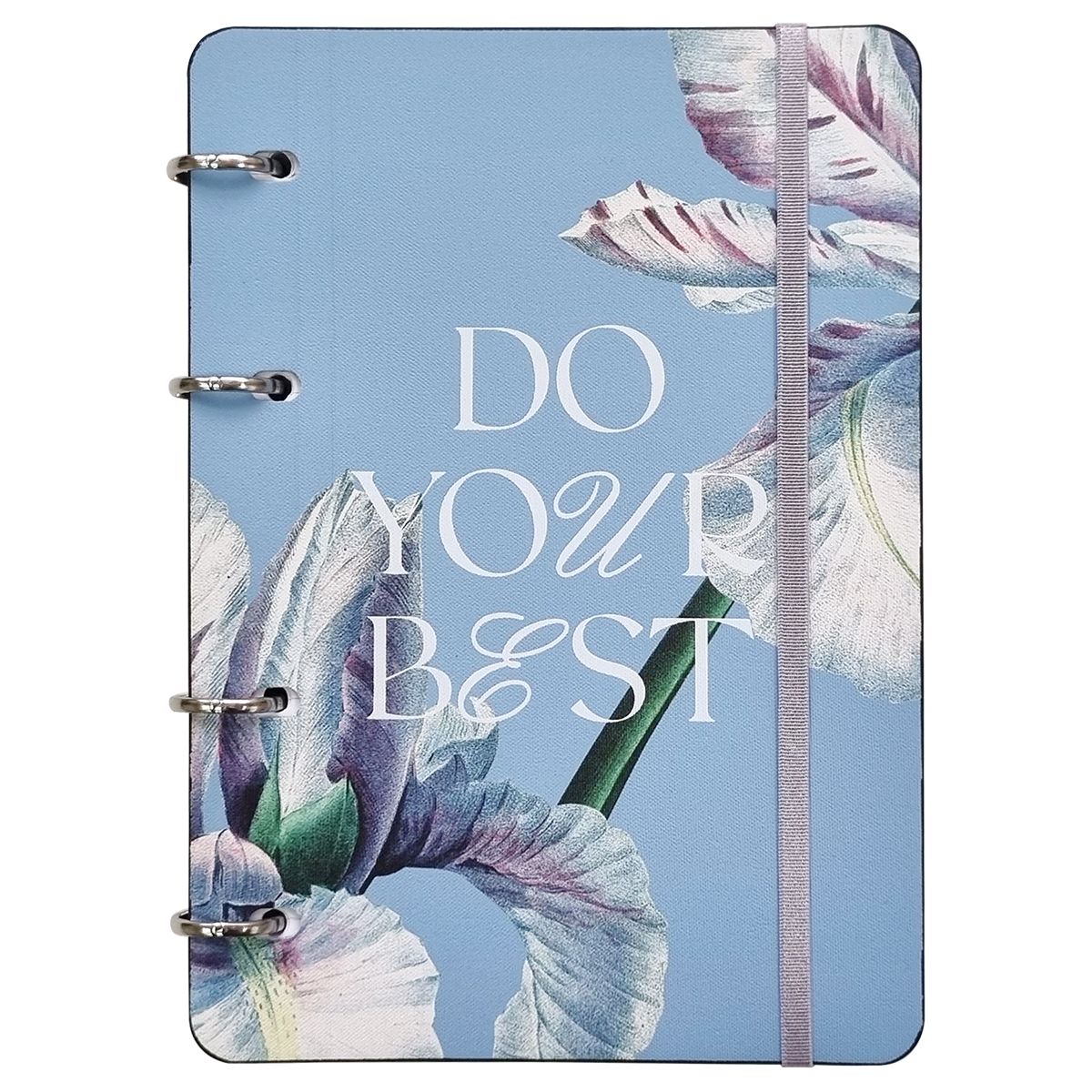 Тетрадь  А5 120л кл. на кольцах Infolio "Infolio Study. Blossom. Синий"