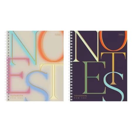Тетрадь А5  96л кл. гребень Hatber "Notes" мат.лам., 3D фольга