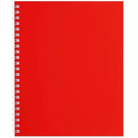 Тетрадь А5  96л кл. гребень Hatber "Соло. Красный шелк" софт-тач