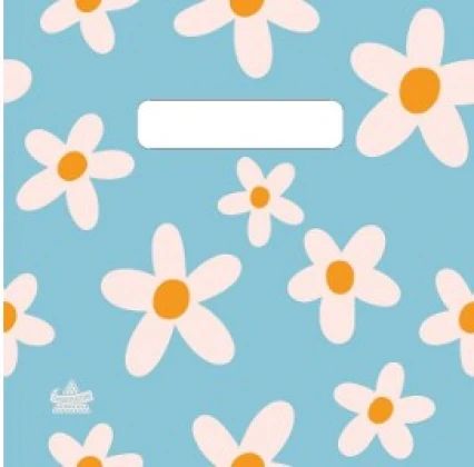 Пакет 21*20см (70мк) с вырубной ручкой "Ромашки на счастье" ПВД