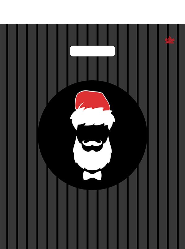 Пакет 45*38см (60мк) с вырубной укрепл. ручкой "Эксперт в подарках" ПВД