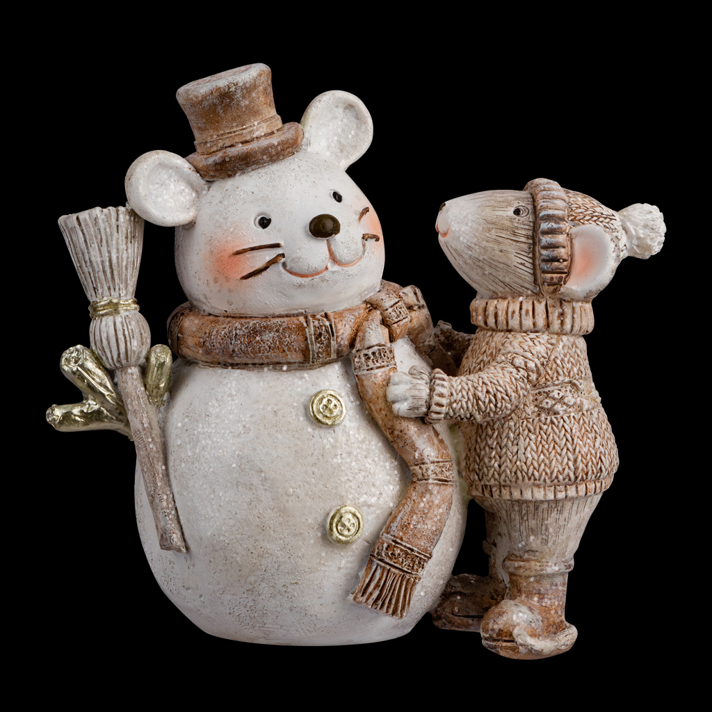 Сувенир ErichKrause Decor Мышиный снеговик 11см